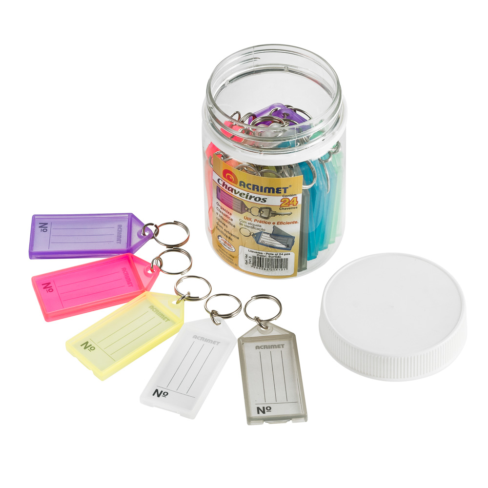 LLAVEROS ACRIMET BOTE CON 24 UDS. 
