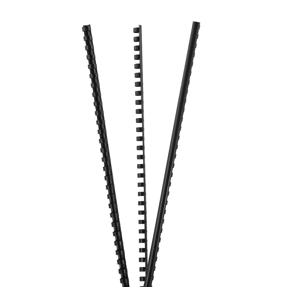 Lomo Espirales 50U. negro 1/2&quot; 12mm