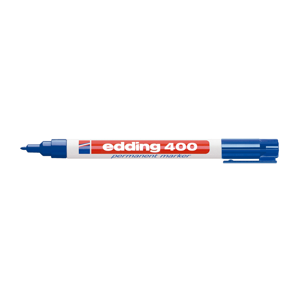 MARCADOR PERM. EDDING 400 PUNTA FINA AZUL