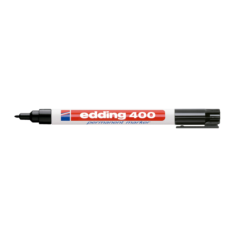 Marcador Permanente Edding 400 Punta fina Negro