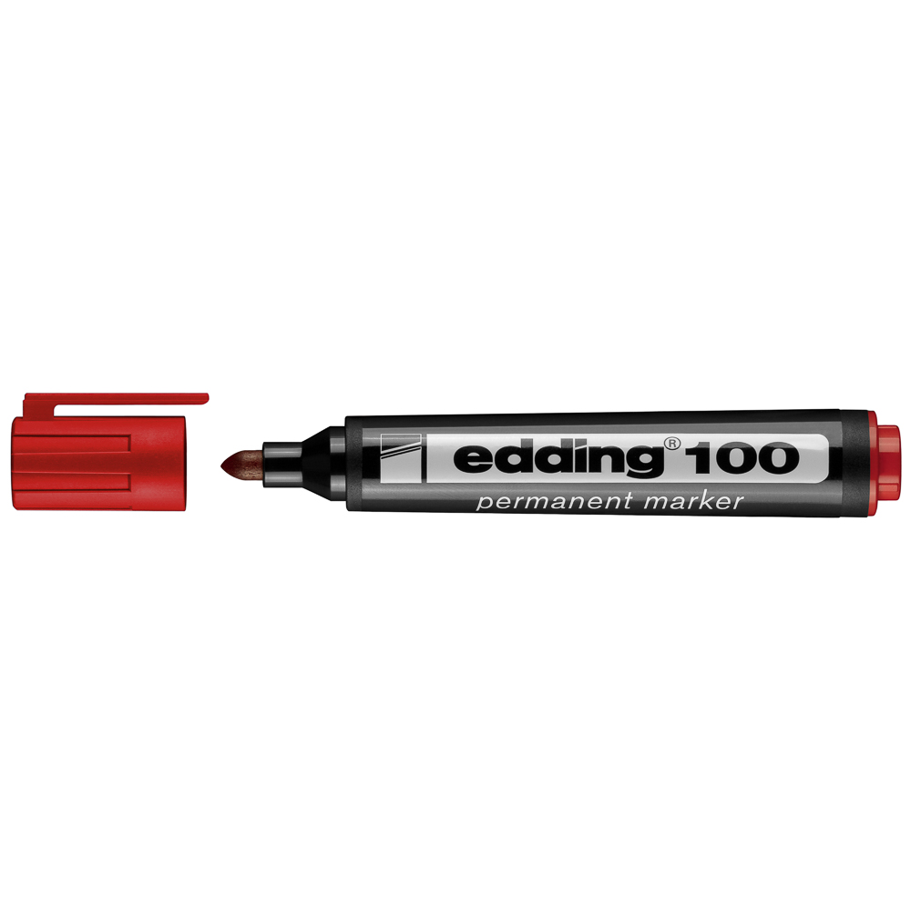 Marcador Permanente Edding 100 punta redonda