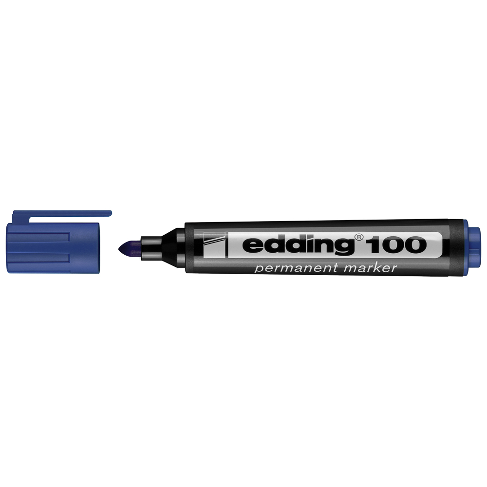 Marcador Permanente Edding 100 punta redonda