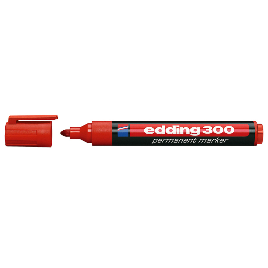 MARCADOR PERMANENTE EDDING 300 ROJO