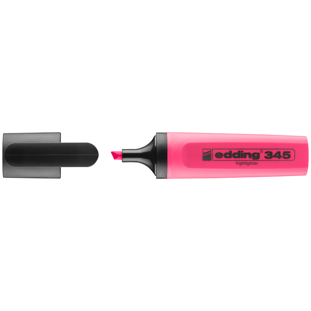 Marcador resaltador edding 345 rosado 
