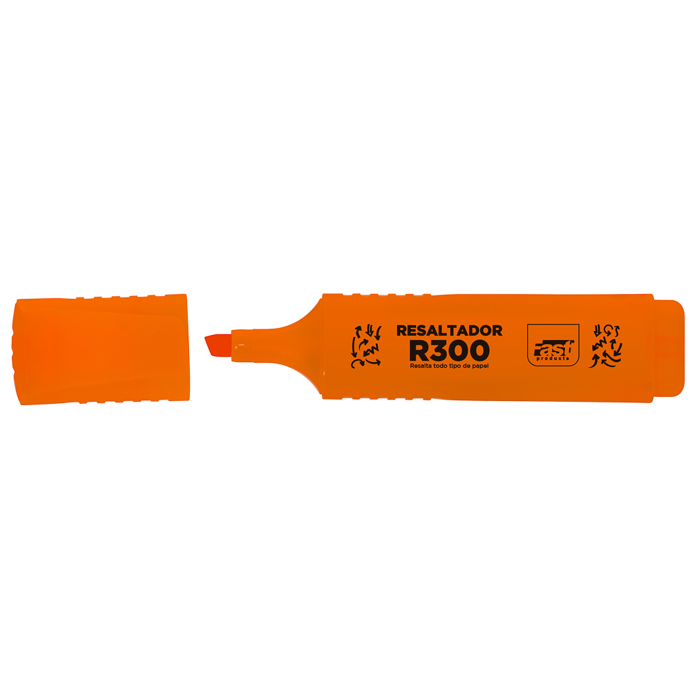 Marcador Resaltador Fast R300 Naranja 