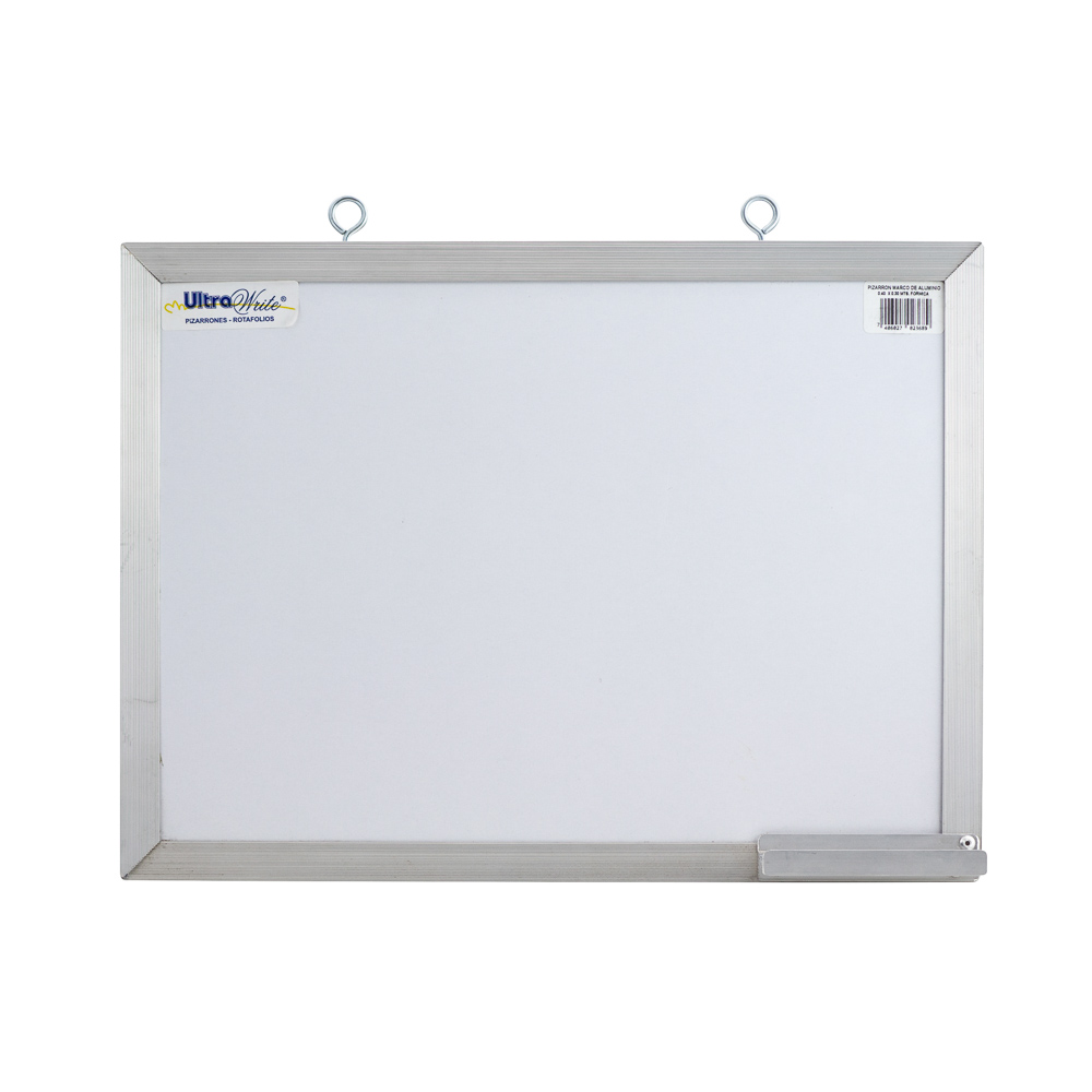 PIZARRON ULTRAWRITE M/ALUM. 0.40 X 0.30 MTS. FORMICA