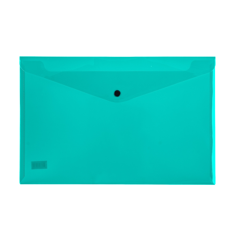 SOBRE PLASTICO VERDE OFICIO C/BROCHE 