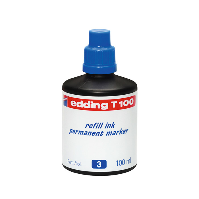 TINTA PERMANENTE EDDING AZUL 100 ML 