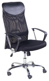 Silla ejecutiva XTech QZY-2501 con respaldo y apoya brazos Color Negro