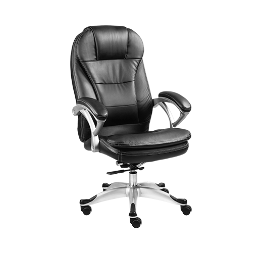 Silla Xtech Ejecutiva con Reposabrazos de Piel Sintética -  Negro