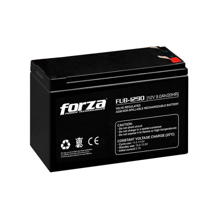 Batería Forza FUB-1290, 12V 9Ah