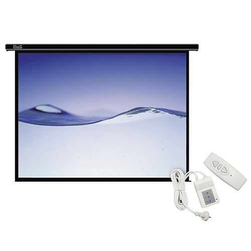 Pantalla de proyección Klip Xtreme KPS-503 de 110v Motorizada con control remoto120 pulgada ( 305 cm ) Dimensiones: 94.4" x 70.9" / 2.40 x 1.80 m 4:3 Grosor de la pantalla: 0.42mm +/-0.03 Color Blanco Mate