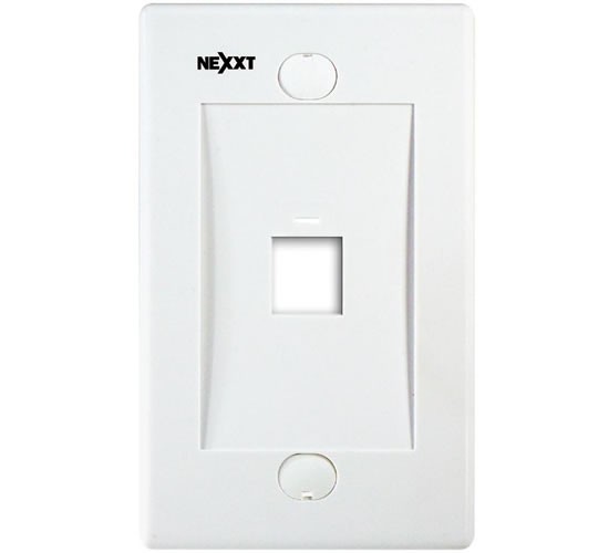 Placa para pared Nexxt 1x RJ45 NEXXT SOLUTIONS AW160NXT01