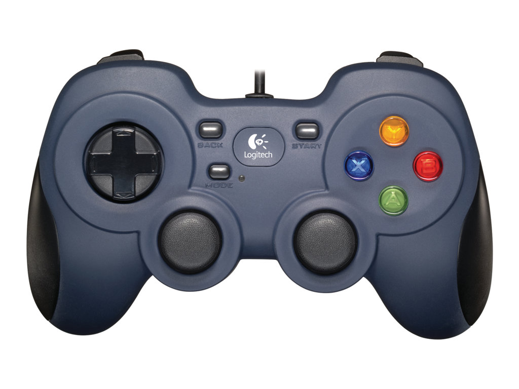 Control para Juegos de PC Logitech - con Cable USB Plug and Play - Azul