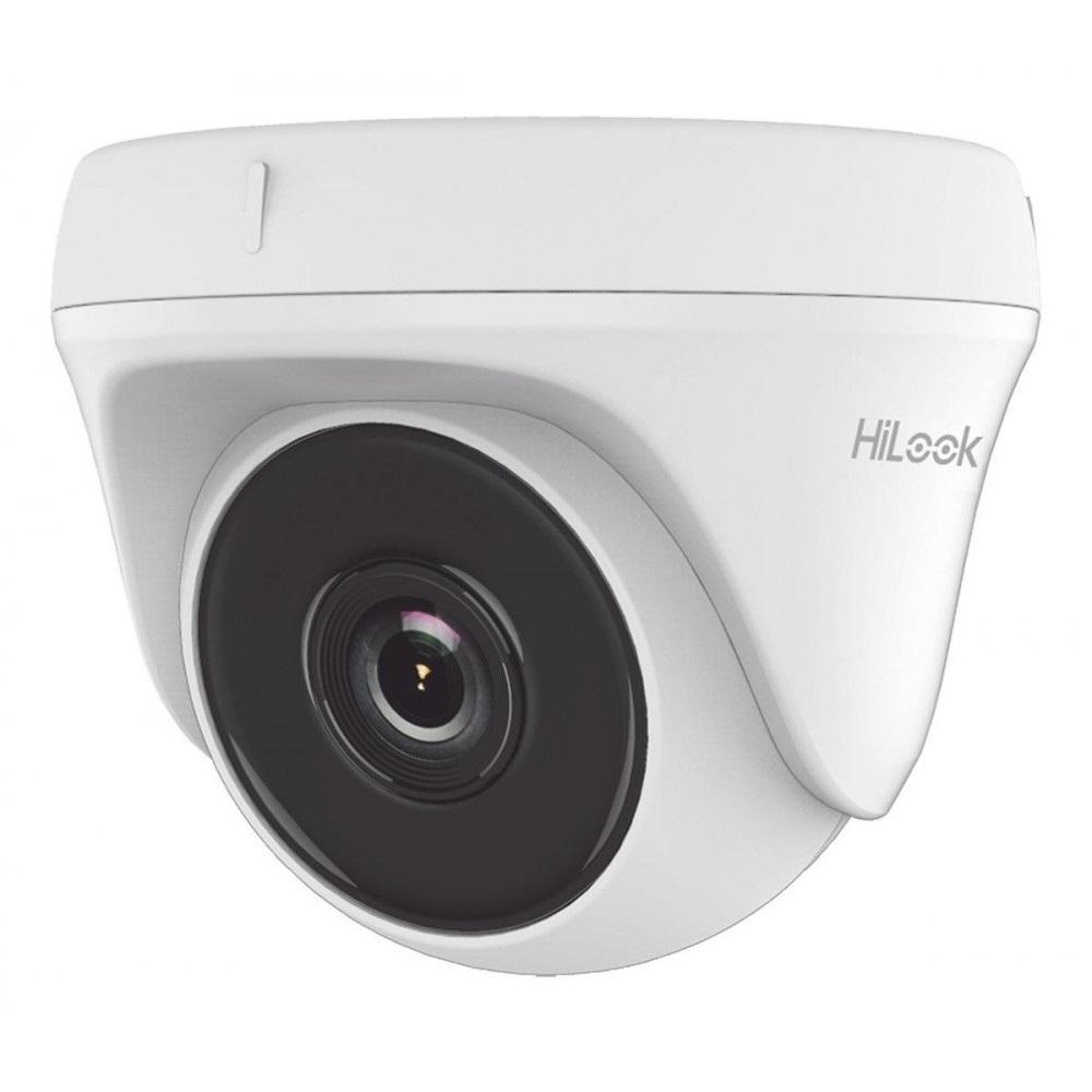 Cámara domo HILOOK Turret  THC-T120-PC para Exterior Color blanco