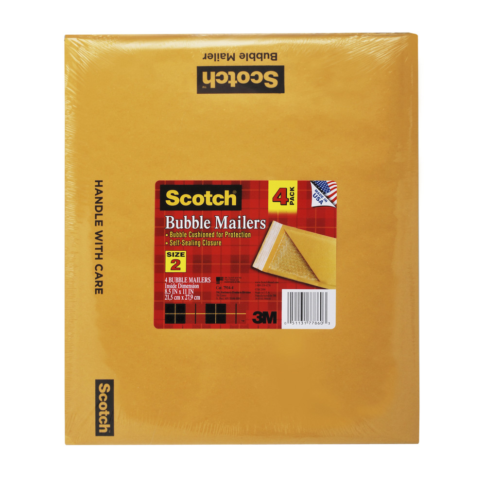 SOBRE MANILA SCOTCH 7914 C/BURBUJAS CARTA