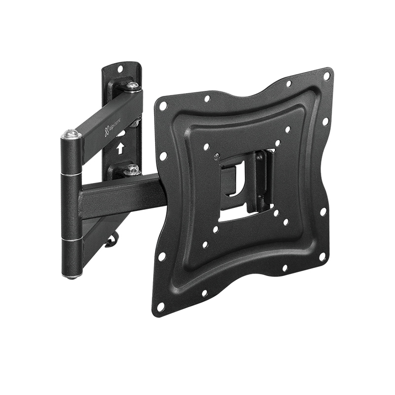 Klip Xtreme KPM-875 - Mount (placa de contacto, soporte para montaje en pared, brazo oscilante doble) para LCD / panel de plasma - acero con recubrimiento en polvo - negro - tamaño de pantalla: 13"-46" - interfaz de montaje: hasta 400 x 400 mm - se puede instalar en la pared
