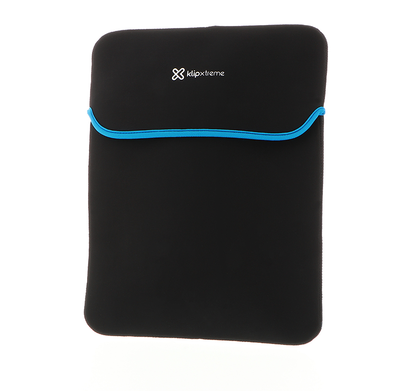 Funda para laptop Klip Xtreme  15.6 in, Negro/Azul - neoprene reversable