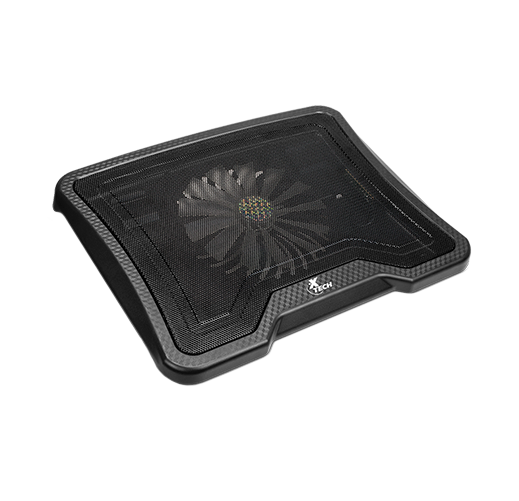 Base con ventilador Xtech para laptop hasta 14" - 2 puertos USB