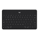 Logitech Keys-To-Go - Teclado - Bluetooth - impermeable - negro - para Apple iPad; iPhone; Apple TV