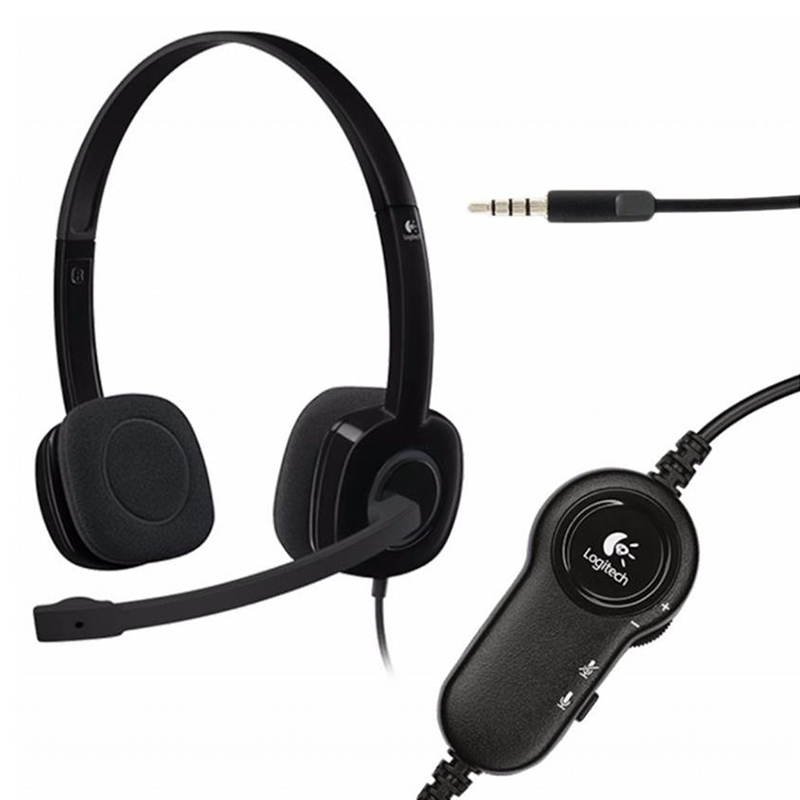 Auriculares Logitech Stereo H151en oreja, cableado 3.5mm