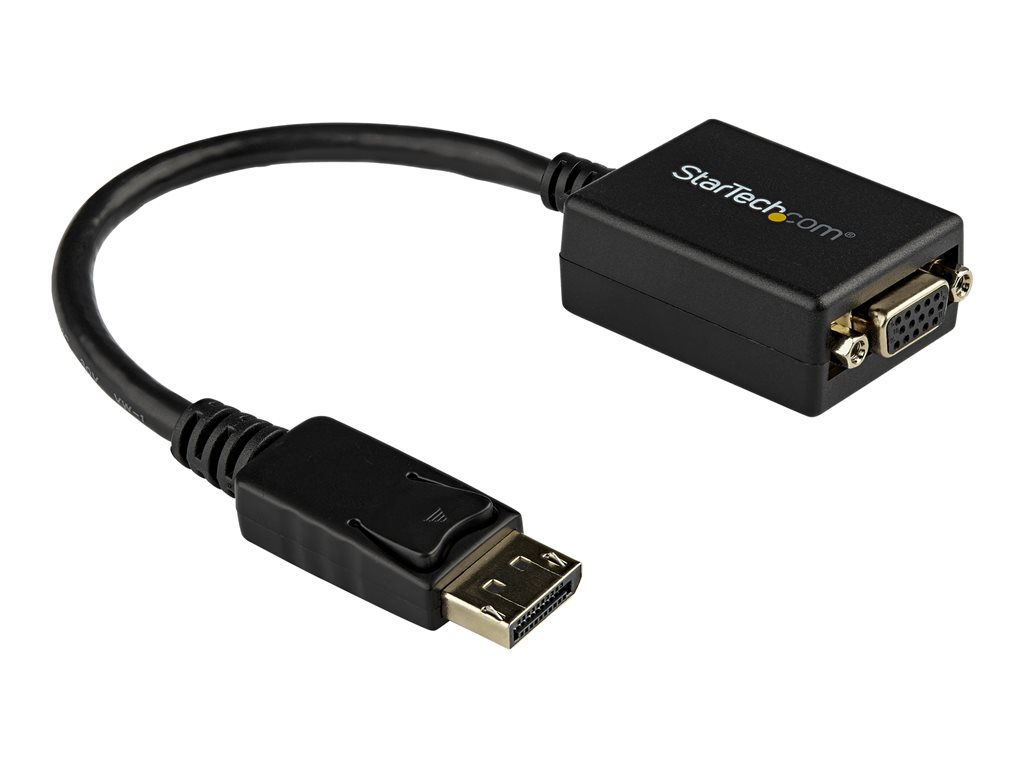 Adaptador Conversor de Vídeo DisplayPort DP a VGA StarTech.com, Cable Convertidor Activo, Hembra VGA, Macho DP