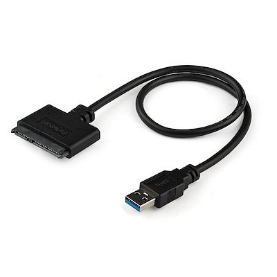 StarTech.com Cable Adaptador USB 3.0 con UASP a SATA III para Disco Duro de 2,5" - Cable Conversor para HDD SSD - Controlador de almacenamiento - 2.5" - SATA 6Gb/s - 600 MBps - USB 3.0