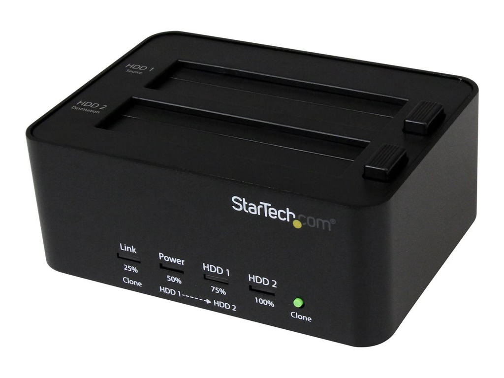 Estación de Conexión Duplicador Borrador Autónomo StarTech.com USB 3.0 de Discos Duros SSD SATA 2,5&quot; 3,5&quot;