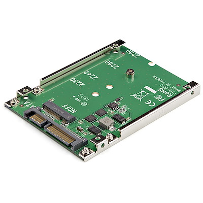 StarTech.com Adaptador Conversor SSD M.2 NGFF a SATA de 2,5 Pulgadas - Convertidor M2 a SATA - Controlador de almacenamiento - 1 Canal - SATA 6Gb/s - 600 MBps - SATA 6Gb/s - para P/N: BRACKET125PT, BRACKET125PTP, SATERASER4, SDOCK1EU3P2, SDOCK4U313, USB31C2SAT3