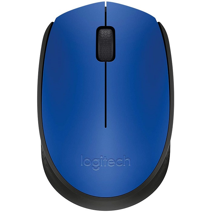 Logitech M170 - Ratón - diestro y zurdo - inalámbrico - 2.4 GHz - receptor inalámbrico USB - azul
