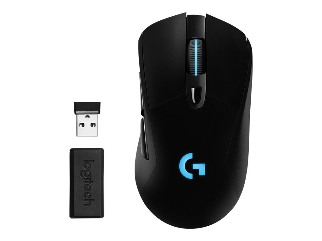 Mouse Logitech Inálambrico Gaming G703 LIGHTSPEED with HERO 25K Sensor, 6 botones, cableado LIGHTSPEED, receptor inalámbrico USB