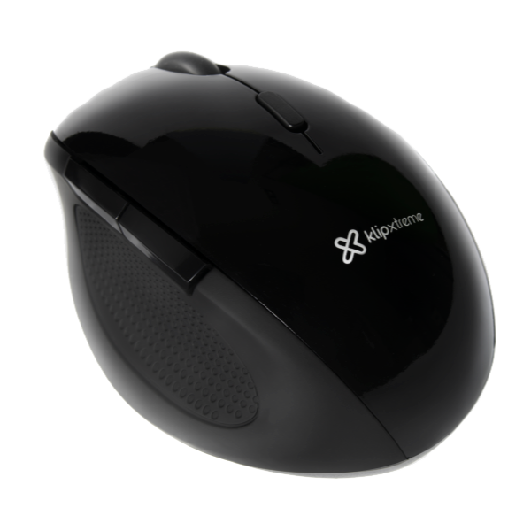 Mouse Ergonómico Klip Xtreme negro 2.4 GHz Wireless