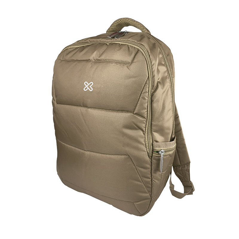 Klip Xtreme - Notebook carrying backpack - 15.6" - 1200D Nylon - Khaki - Two Compartments