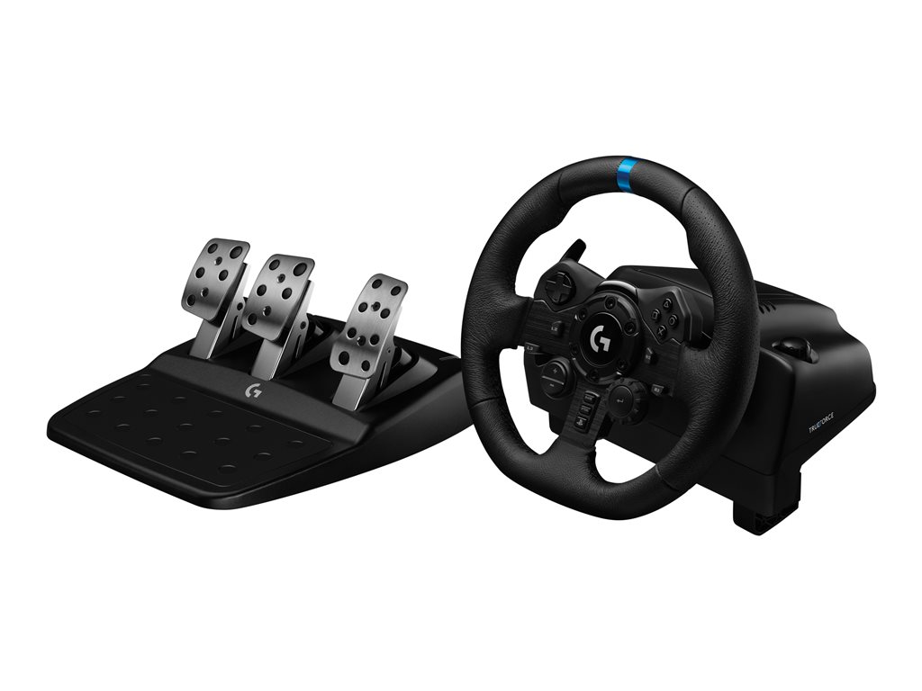 Juego de volante y pedales Logitech G923 Racing, cableado, para PC, Sony PlayStation 4, Sony PlayStation 5 Color Negro