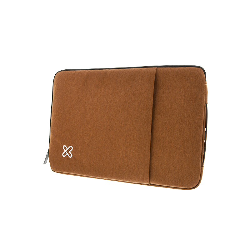 Funda para portátil 15.6" Poliéster, Marrón, Con bolsillo.
