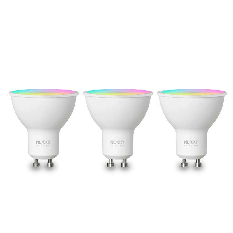 Bombilla LED inteligente Wi-Fi Nexxt Solutions 110v multicolor 3PK MR16 40 watts