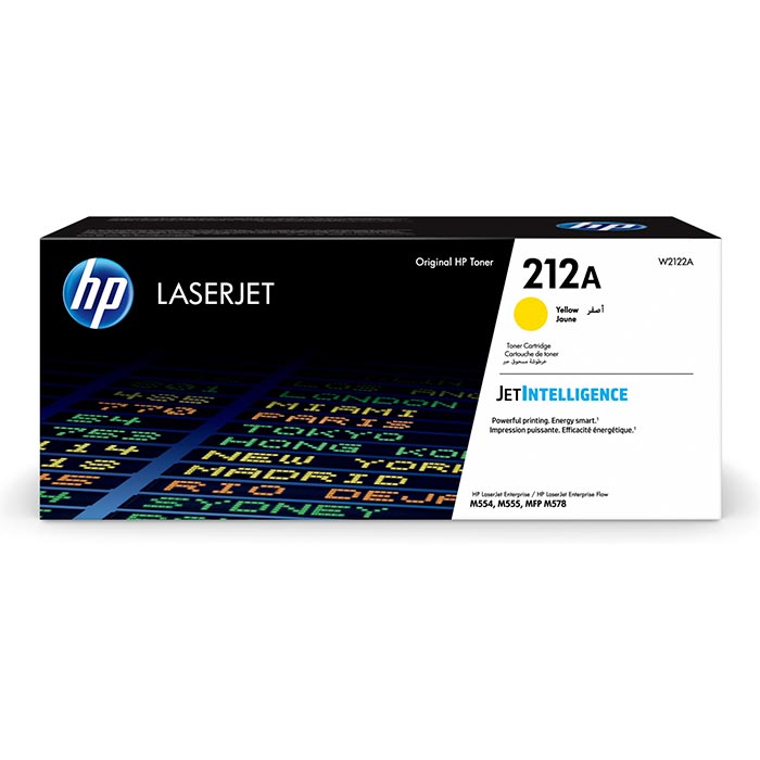 Tóner HP Amarillo(212A) Enterprise M578 M554dn M555 M555dn M578dn M578f