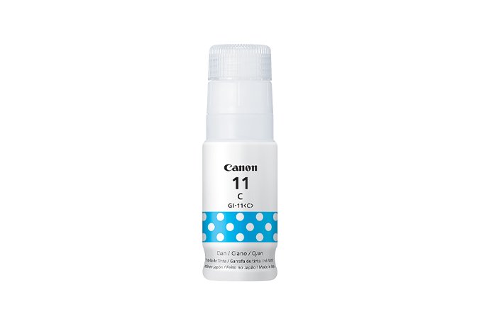 Tinta Canon GI-11 cyan 70ml para G2160, G2170, G3160, G3170, G4170