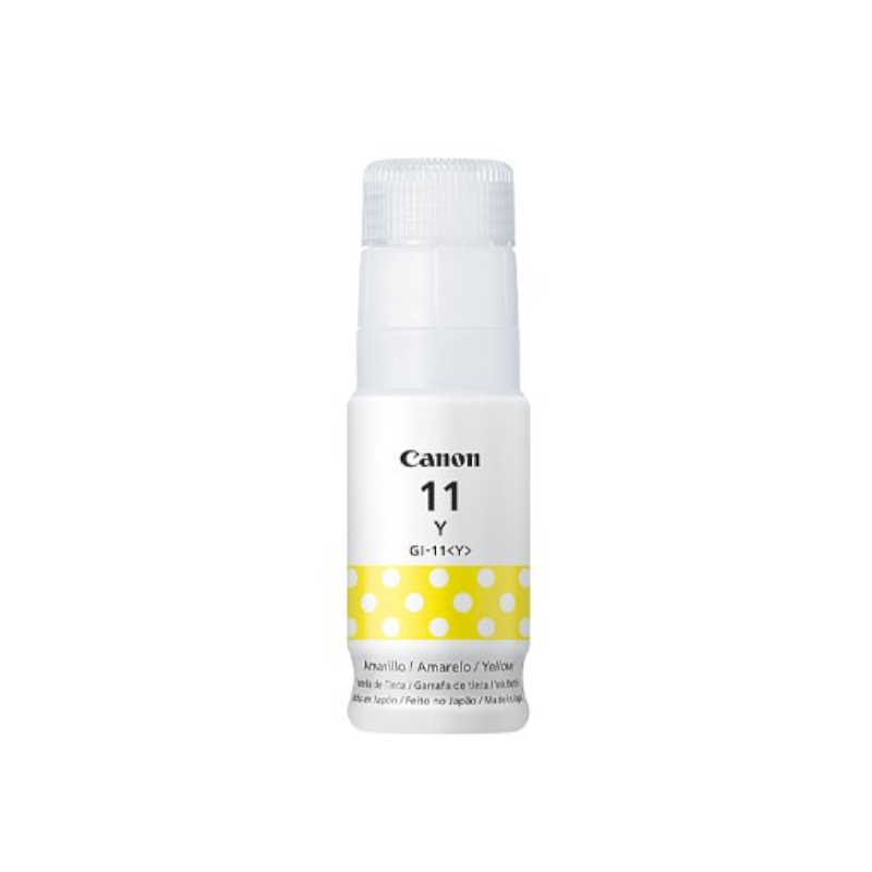 Tinta Canon Amarillo GI-11 70ml G2160, G2170, G3060, G3160, G3170, G4170,G4180