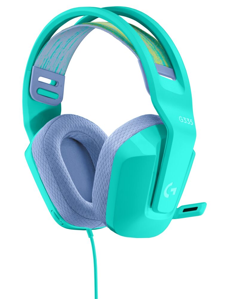 Audifonos Logitech - G335 mint - Wireless system - Para Game console - Wired - 189x180x79mm 20Hz