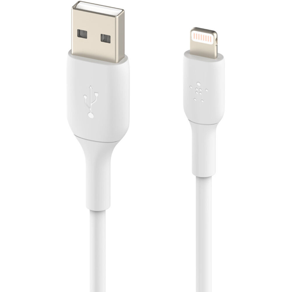 Belkin BOOST CHARGE - Cable Lightning - Lightning macho a USB macho - 3 m - blanco - para Apple 10.5-inch iPad Pro; 12.9-inch iPad Pro (2nd generation); iPhone 11, 11 Pro, 11 Pro Max, 8, XR, XS, XS Max