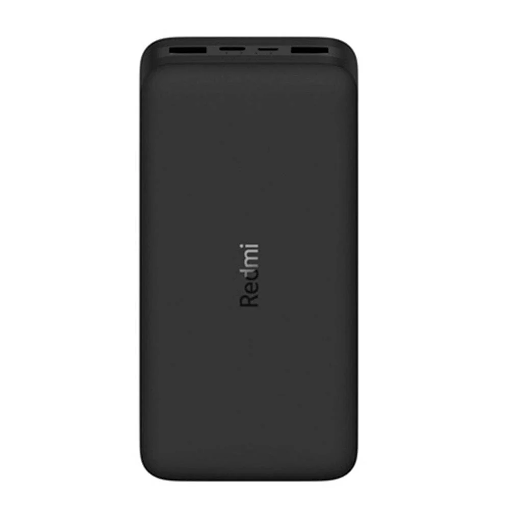 Xiaomi Redmi - Cargador portátil - 20000 mAh - 74 Wh - 18 vatios - 3.6 A - Fast Charge - 2 conectores de salida (USB) - negro