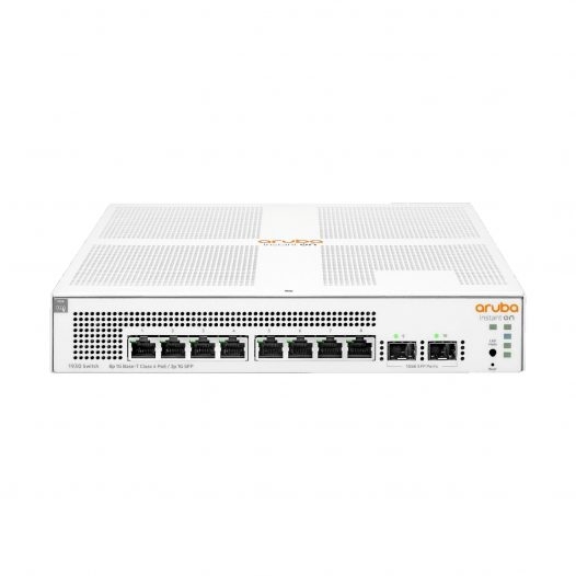 Switch HPE Aruba Instant On 1930 8G Class4 PoE 2SFP 124W Switch - Conmutador - L2 + - Gestionado - 8 x 10/100/1000 (PoE+) + 2 x Gigabit SFP - montaje en rack - PoE+ (124 W)
