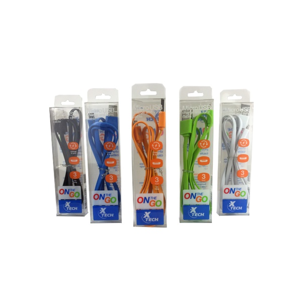 Cable USB Xtech USB 2.0 a Micro-USB tipo B, 1 m,