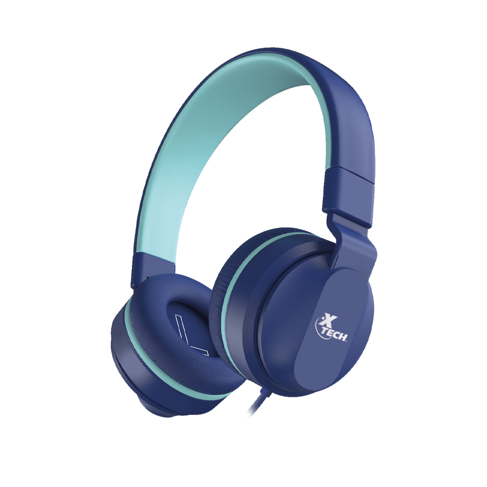 Auriculares alámbricos Avid Xtech - s para niños con micrófono y tecnología de limitación de volumen
