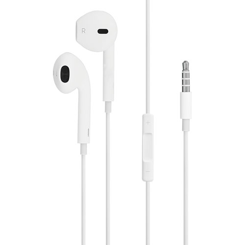 Auriculares Apple auriculares de oído con micro interna - cableado - conector de 3,5 mm color blanco