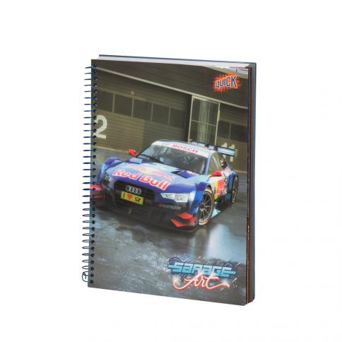 CUADERNO C/ESPIRAL QUICK 150H. T/DURA GARAGE ART