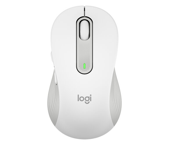 Logitech - Signature M650 - Mouse - Wireless - Cool white - Tamaño grande