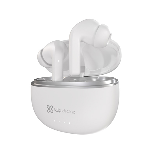 Auriculares Inalámbricos Klip Xtreme - KTE-750WH - Para Home audio / Para Portable electronics / Para Tablet / Para Cellular phone - Wireless - ANC - 26hrs - Blanco