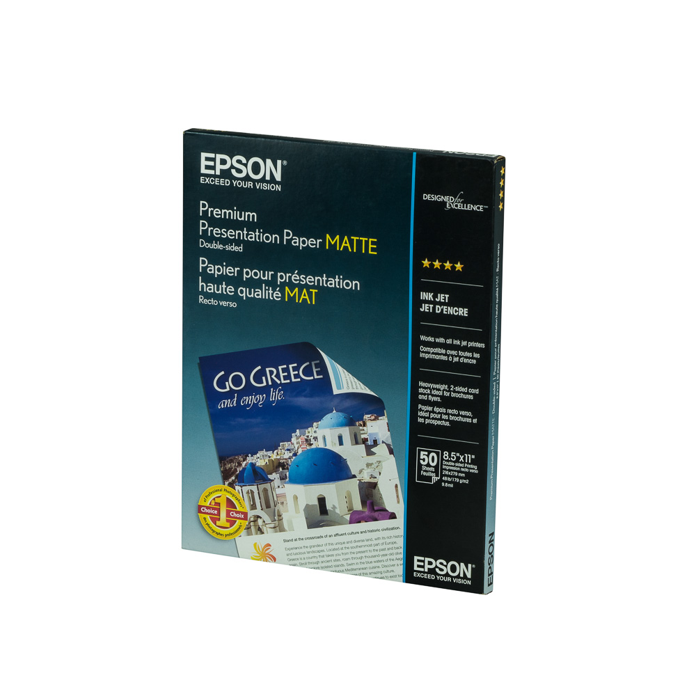 Papel matte Epson  ultra premium doble cara (8.5 x 11 pulgadas, 50 hojas